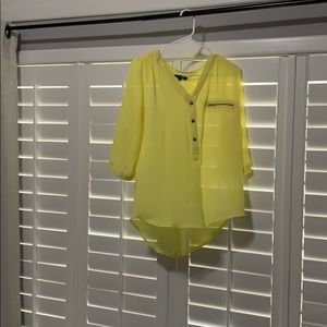 Neon yellow blouse